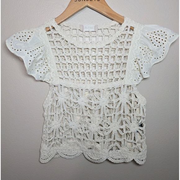 Altar'd State Tops - Altar'd State Open Crochet Top  Juniors XS  Bohemian Beach Cover Up Cottegecore